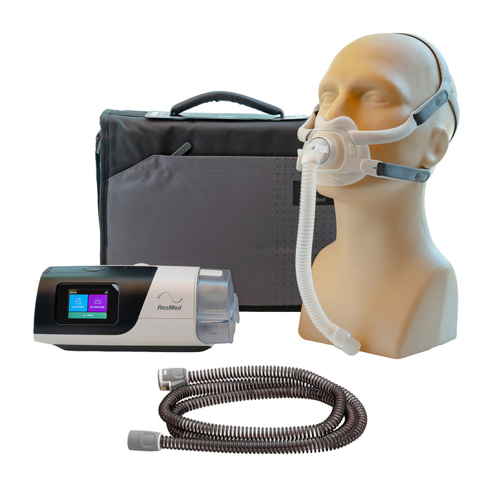 New ResMed AirSense 11 AutoSet Bundle – Includes Heated Hose, Full Face Mask, Carry Case, Power Supply, Water Chamber, Filter, and a User manual
