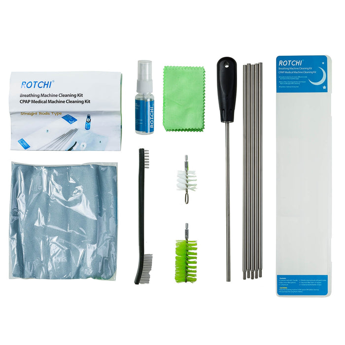 全新六件套豪華CPAP清潔套件，適用於所有類型CPAP機器